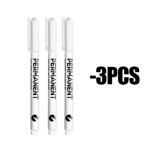 White paint pens permanent - white,